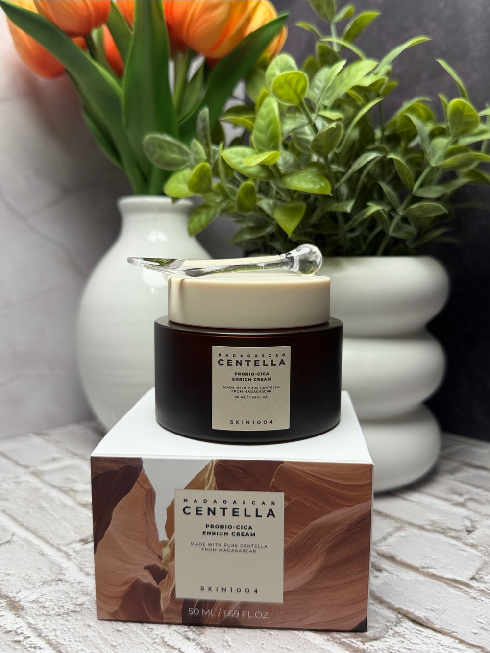 SKIN1004 Madagascar Centella Probiotics Enrich Cream — Brown Jar